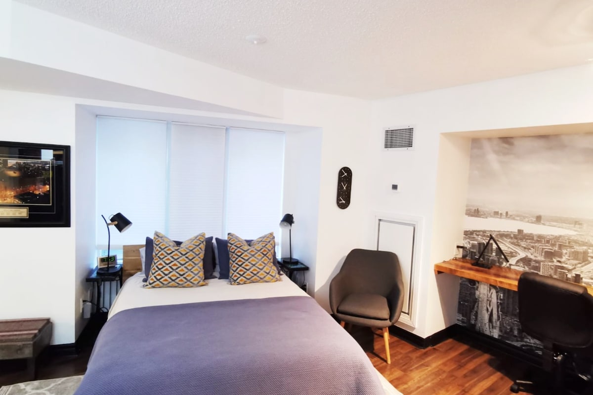 多伦多市中心可爱舒适的单间公寓