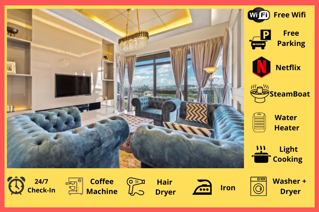 4BR公寓@ Anggun Residencesw/CityView | Netflix