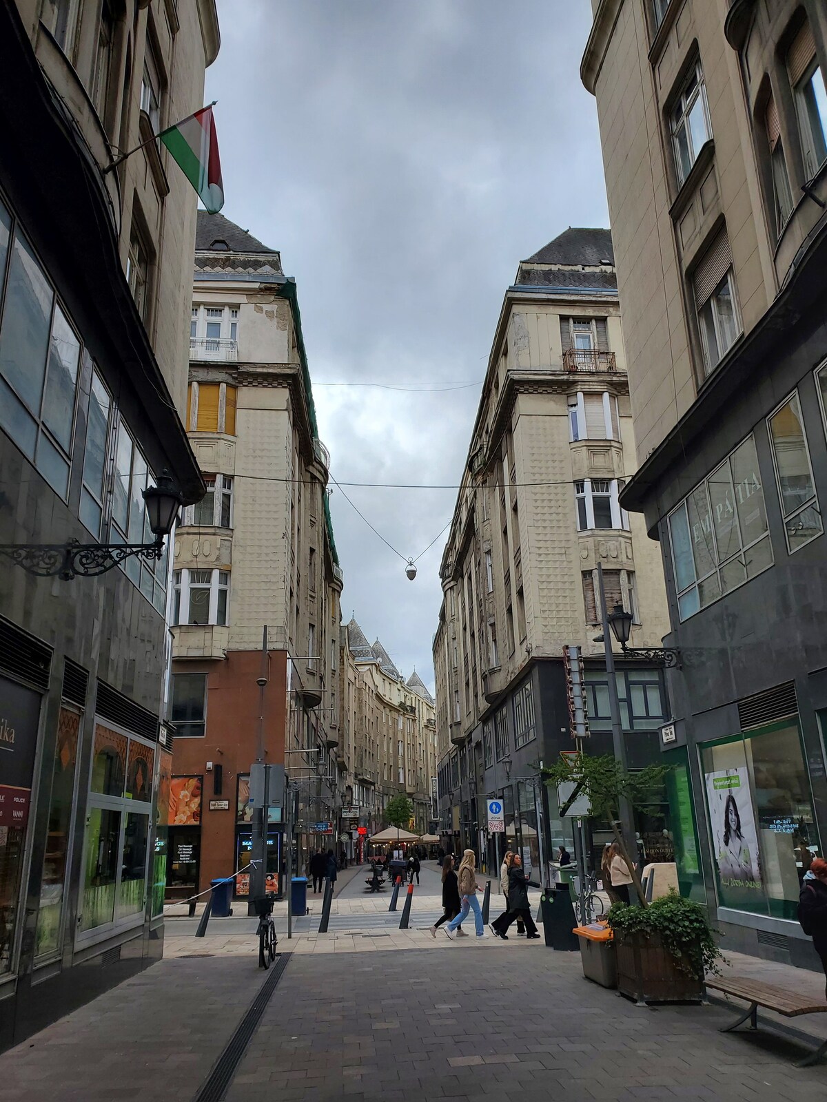 Budapest waiking street-T