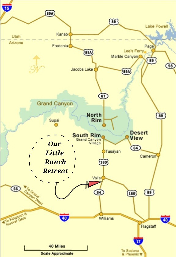South Grand Canyon附近的Little Ranch Retreat