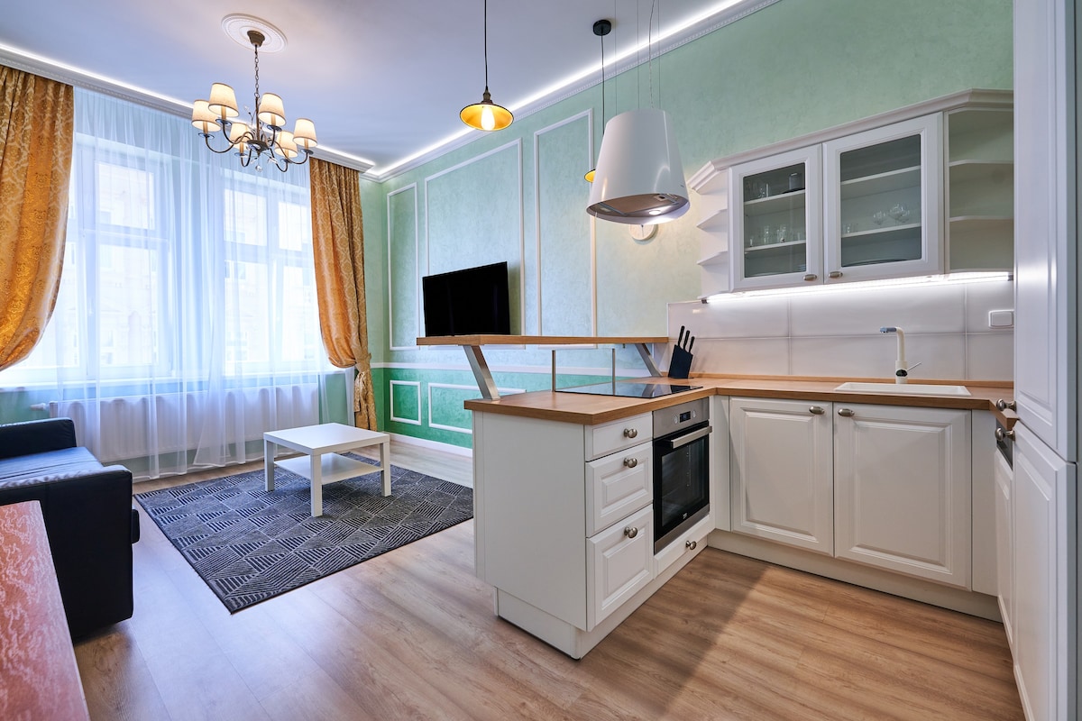 Apartment Karlovy Vary Central “3” （ 45平方米+阳台）