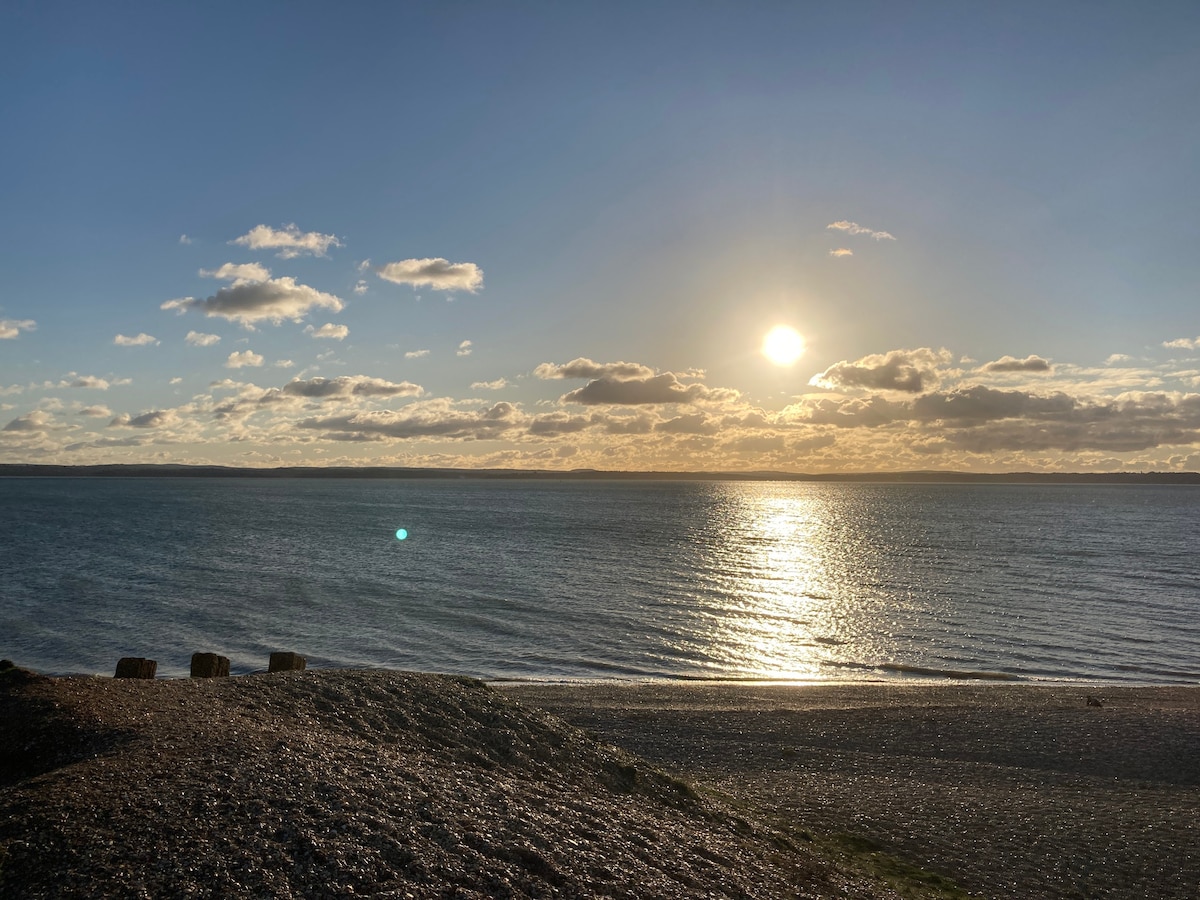 Solent View -海景和海滩全景