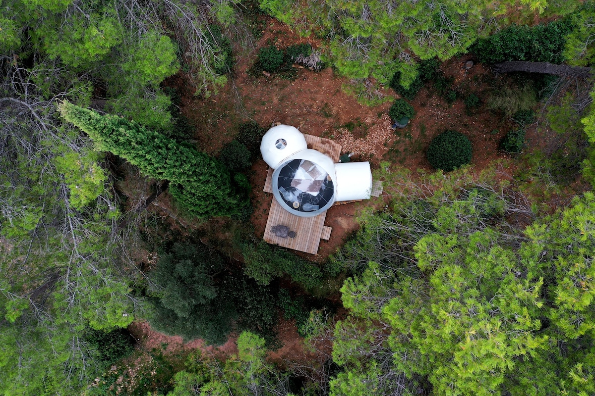 Bulle Liberty avec salle de bain intégrée