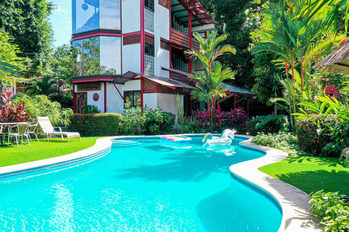 La Casa del Mango ，游泳池-海景/山景