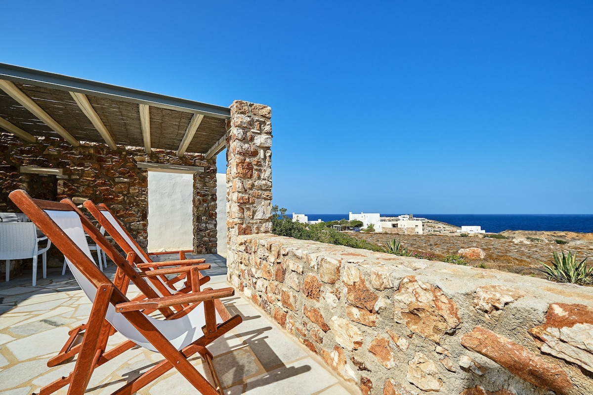 Sea view villa | 300m from Parasporos beach