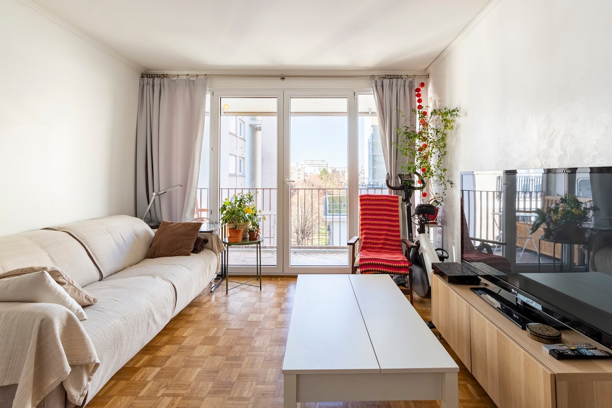 Villejuif -舒适公寓中的卧室