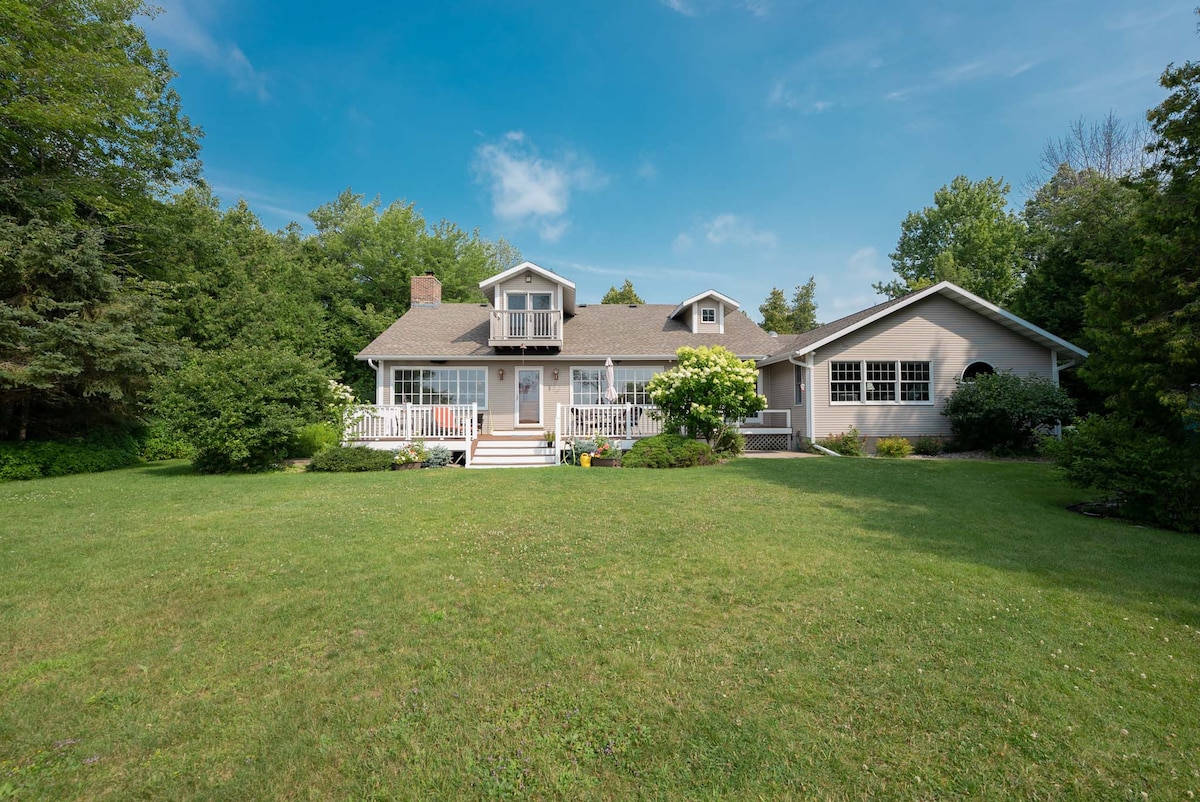 Beautiful home on sandy beach of Lake Michigan