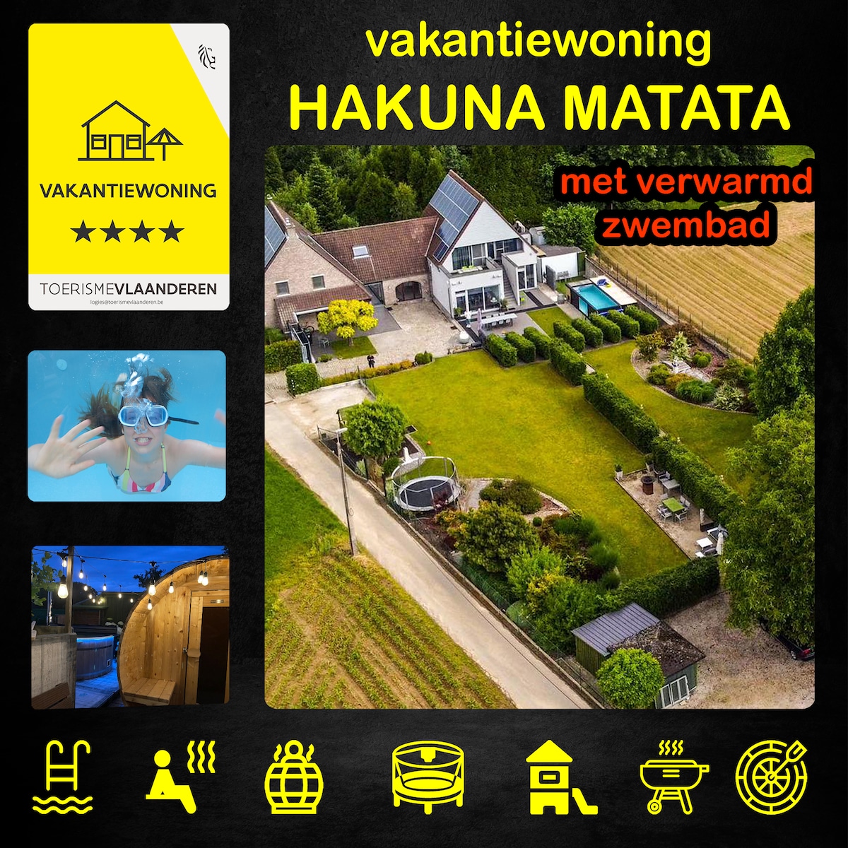 Vakantiehuis Hakuna Matata met zwembad