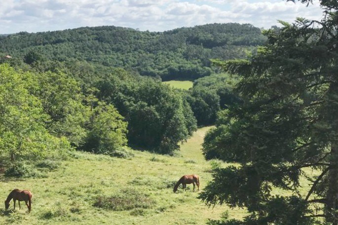 Belle maison de campagne avec vue panoramique