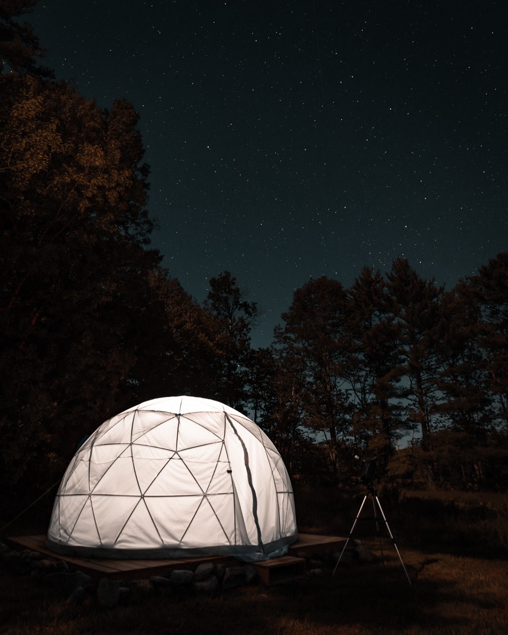 ComfyDome Glamping Forest-Side Site ！