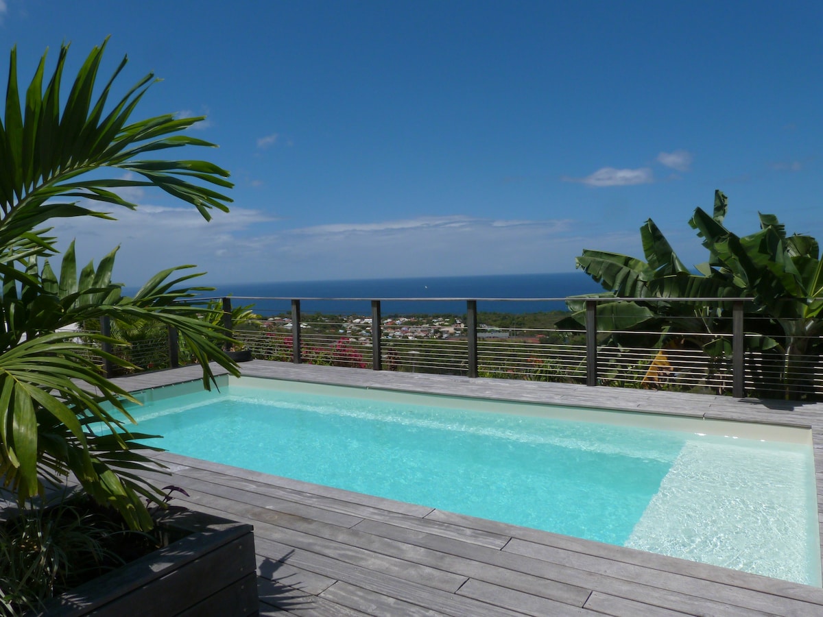 Villa Kazami avec piscine et vue mer