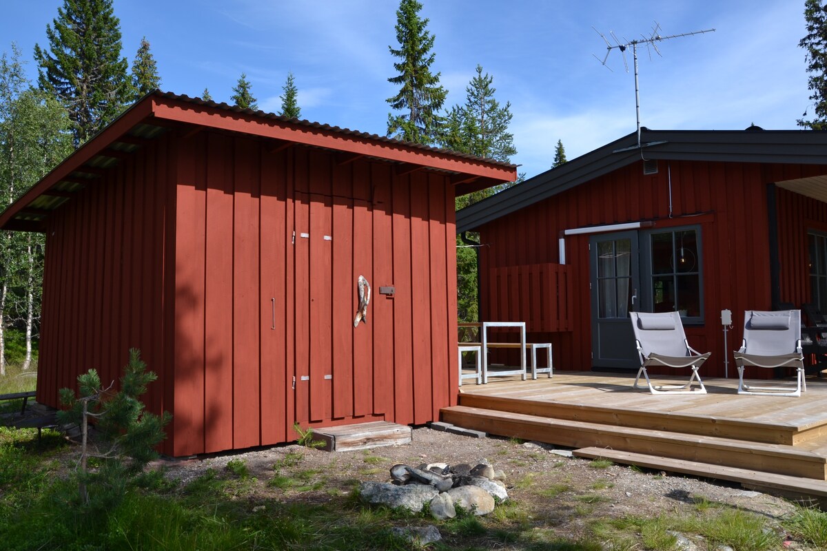 Mysig stuga i Björnlidens fjällby, Grövelsjön