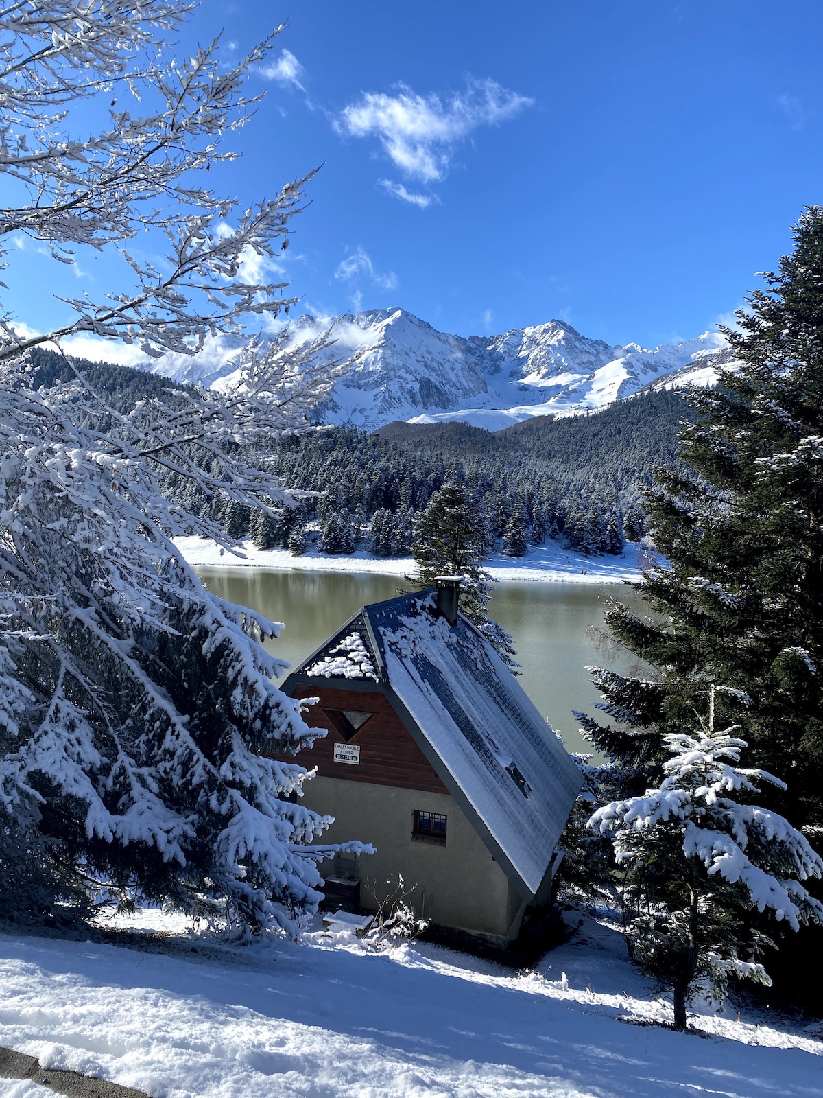 Lac de Payolle, beau chalet, classé 4*,superbe vue