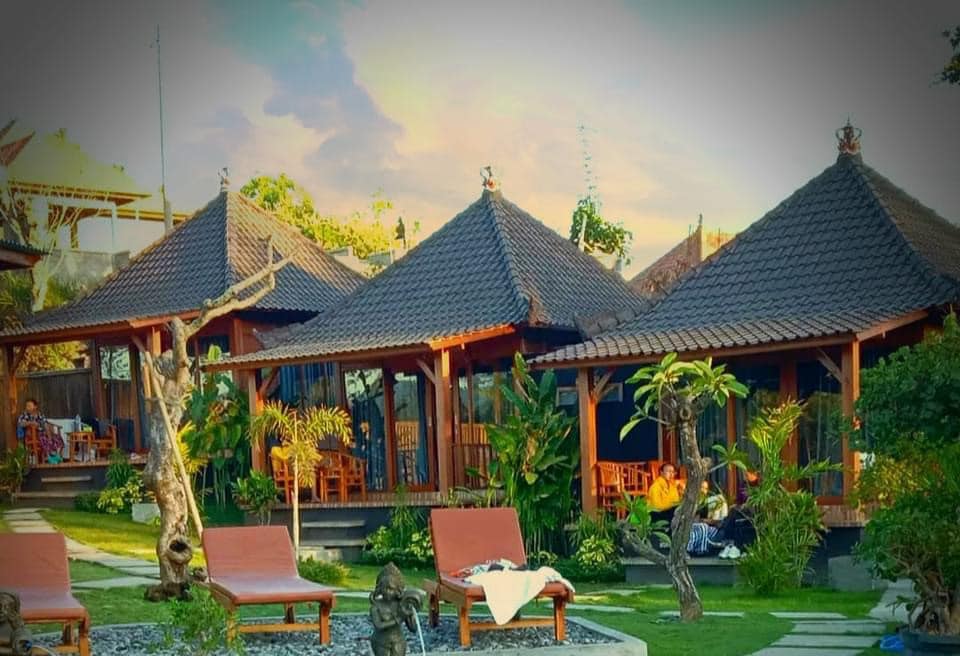 带天然温泉的巴厘岛小屋别墅