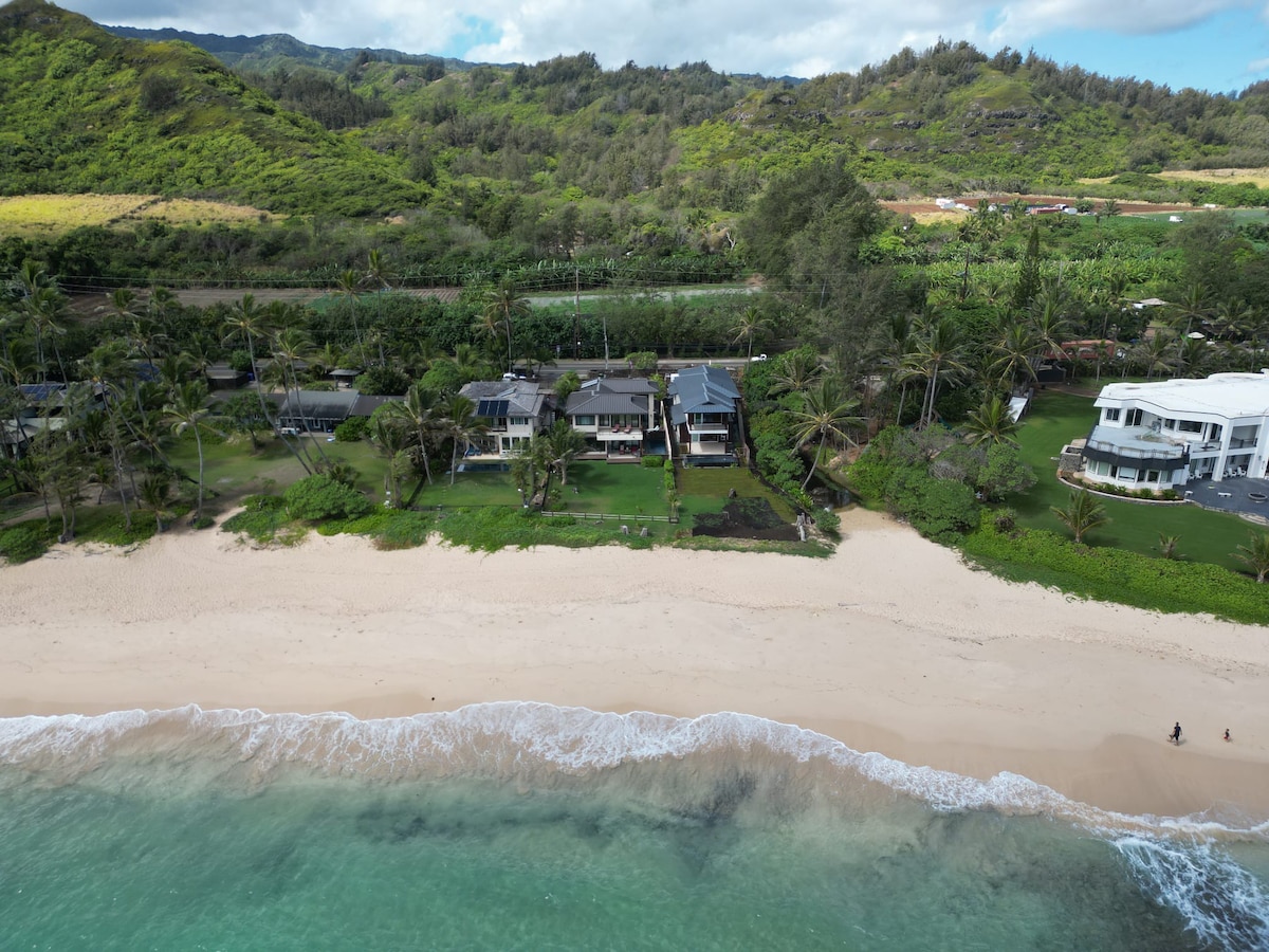 NEW Beachfront Home with pool - N. Shore Laie