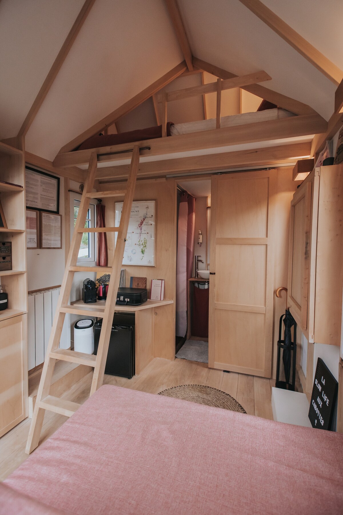 [Cabotte rouge] Tiny house avec bain nordique