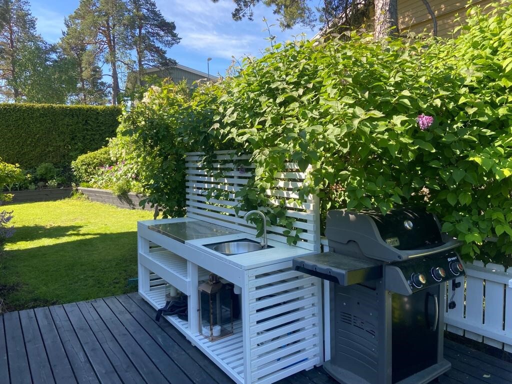 Stor villa med egen trädgård utanför Stockholm