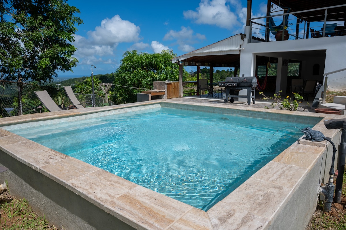 El Yunque国家雨林别墅，带泳池