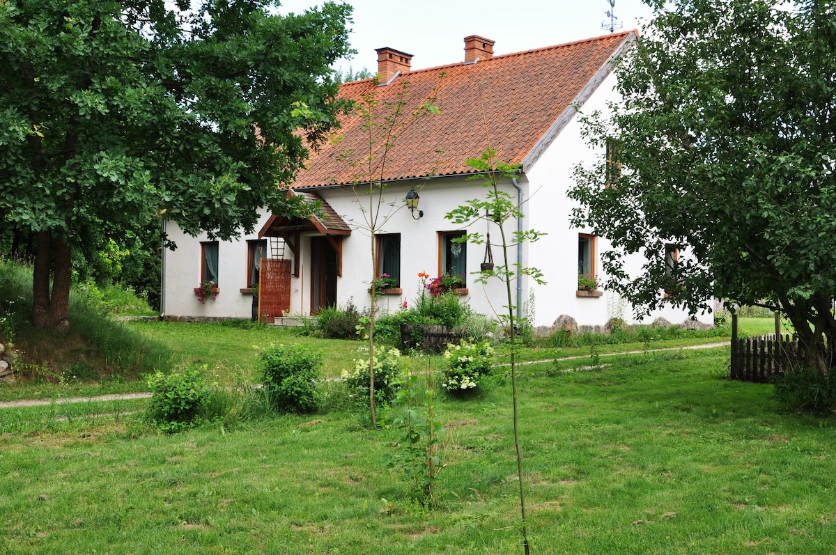 位于Warmia -las的小屋，湖泊，隐私。