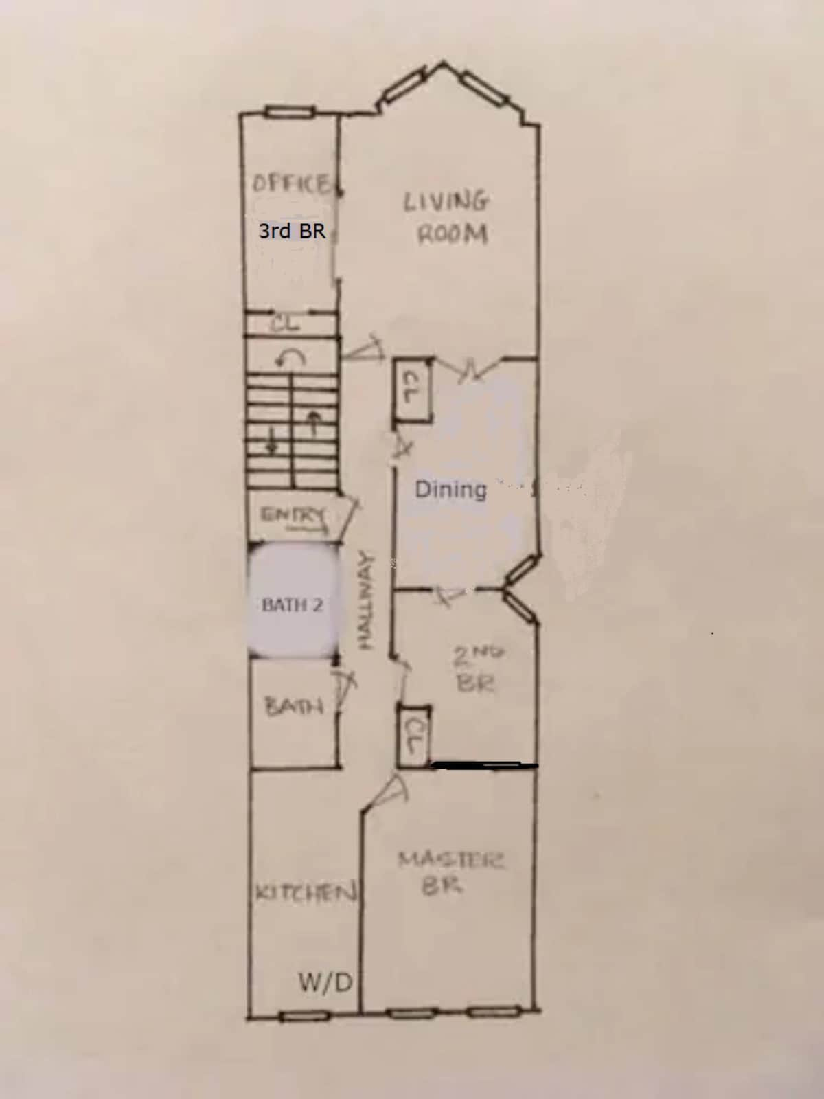 位于Park Slope Brownstone的1200平方英尺楼层