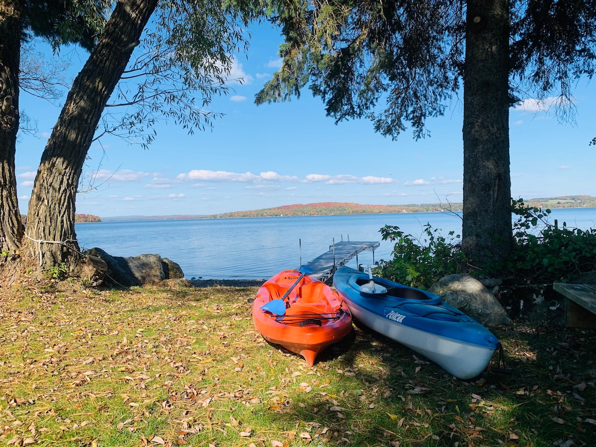 Gr.私人码头。 Lac St-Francois, Parc Frontenac