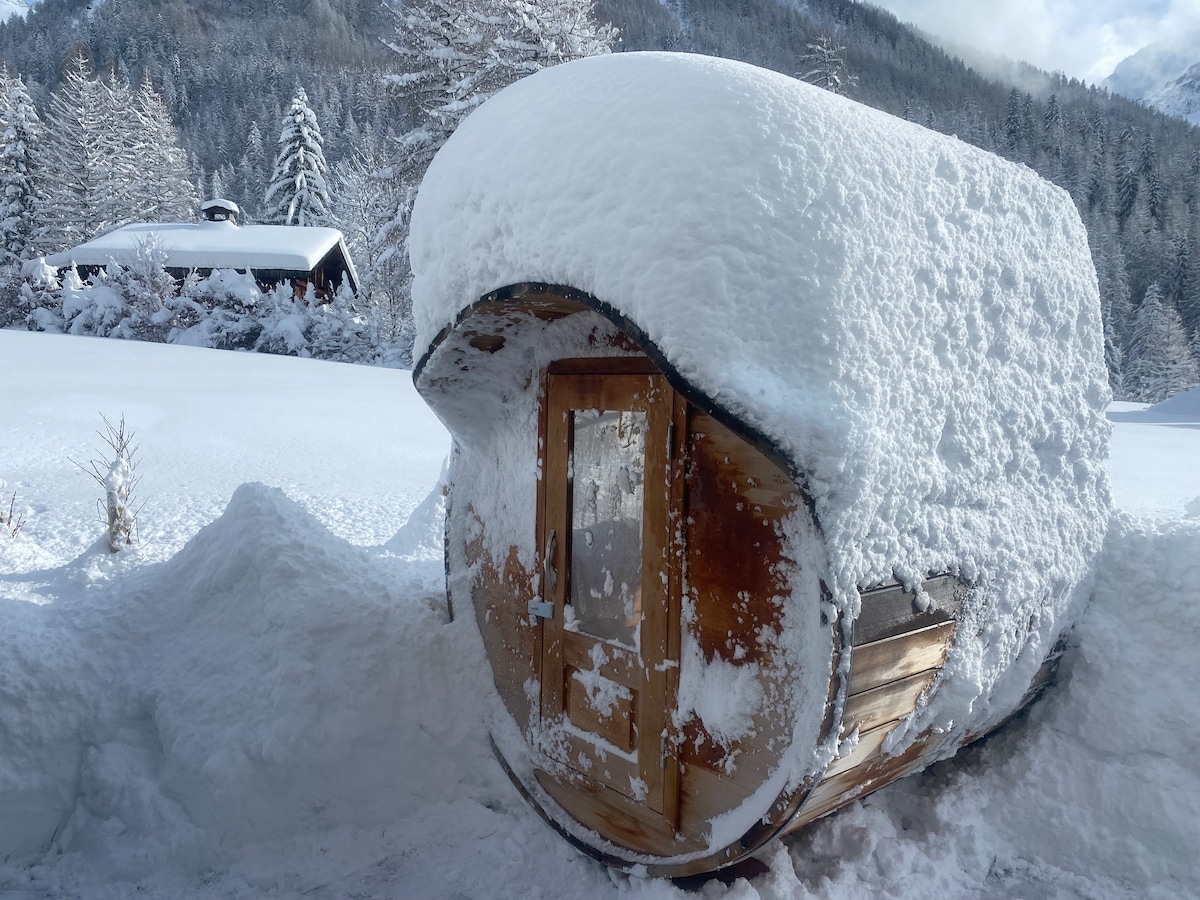 霞慕尼# 1生态小屋，山区，小径，滑雪天堂