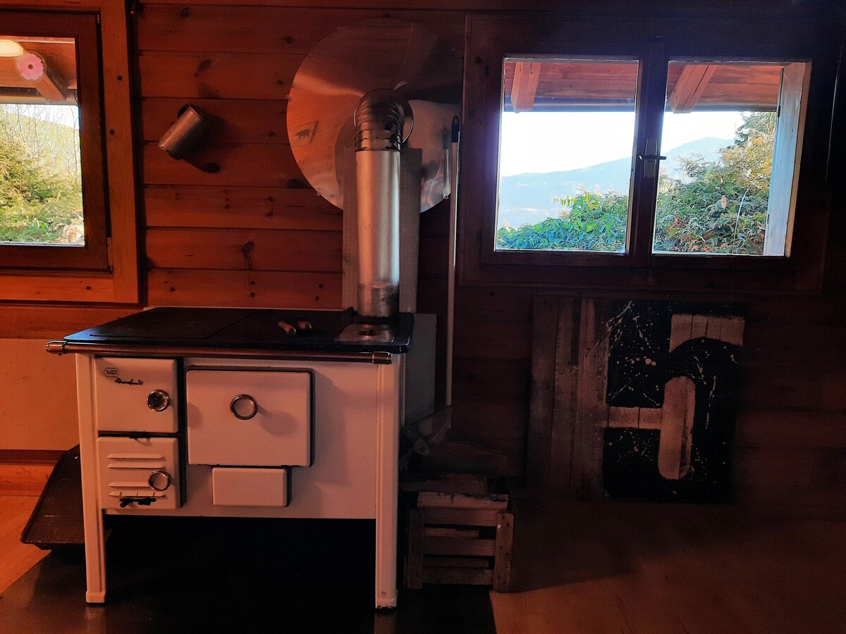 阳光明媚的舒适山间小屋，位置绝佳