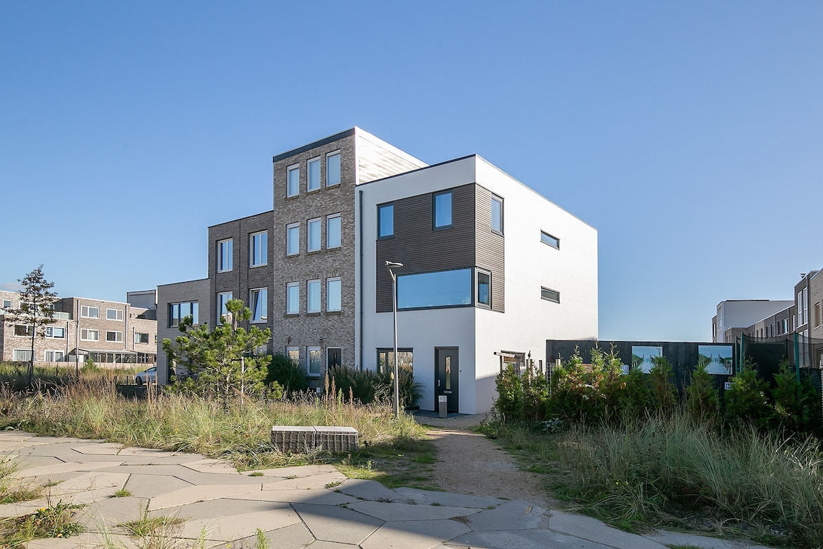 靠近海滩和阿姆斯特丹的新现代房屋