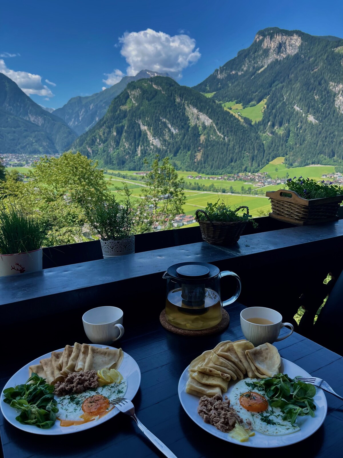 可欣赏非凡景观的高山小屋