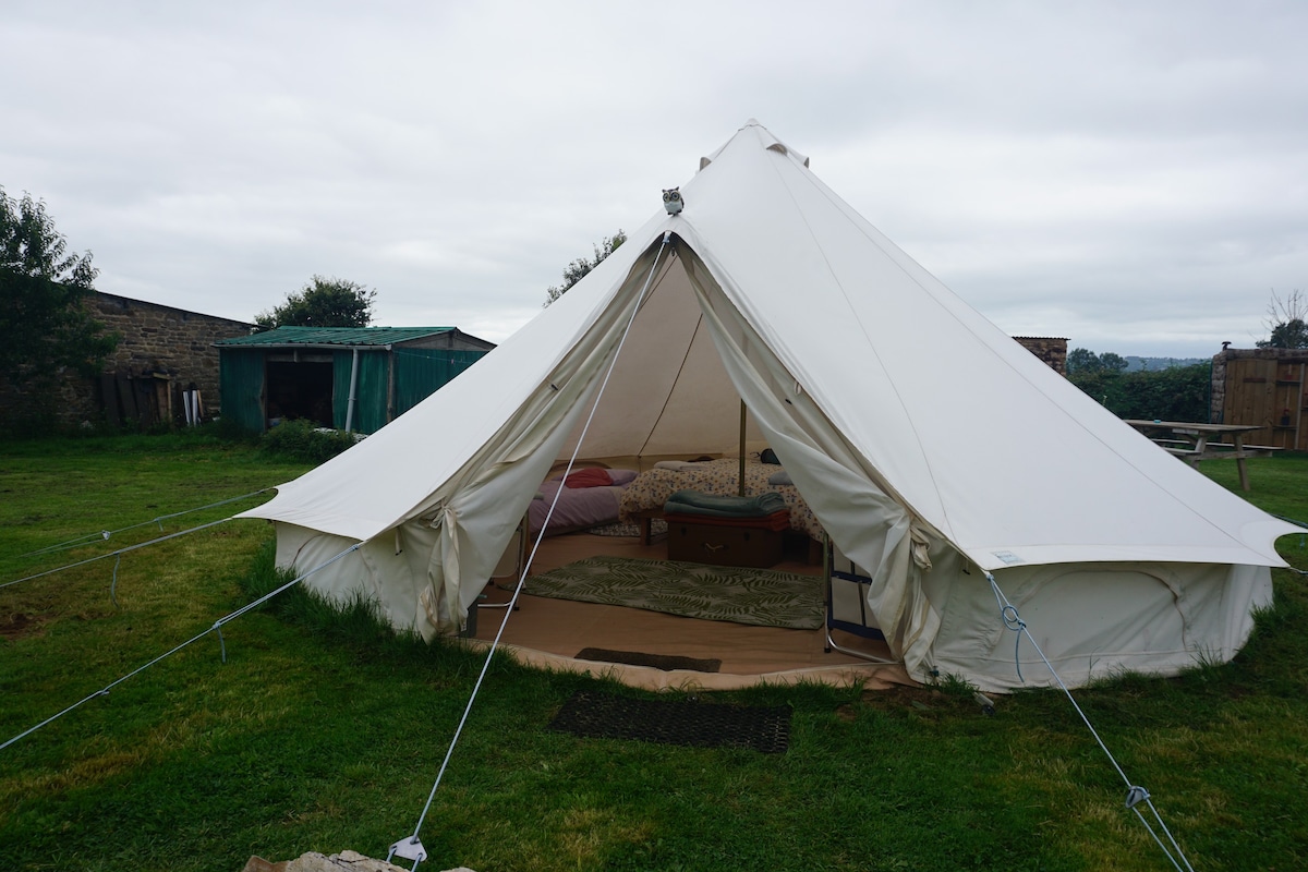 Glamping at La Porte camping - Chouette tent.