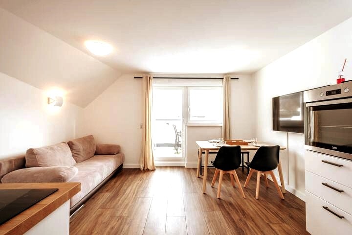 现代公寓- Bergpanorama、桑拿浴室和Netflix