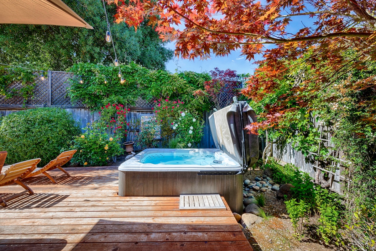 宽敞的绿洲热水浴缸后院花园3卧2卫