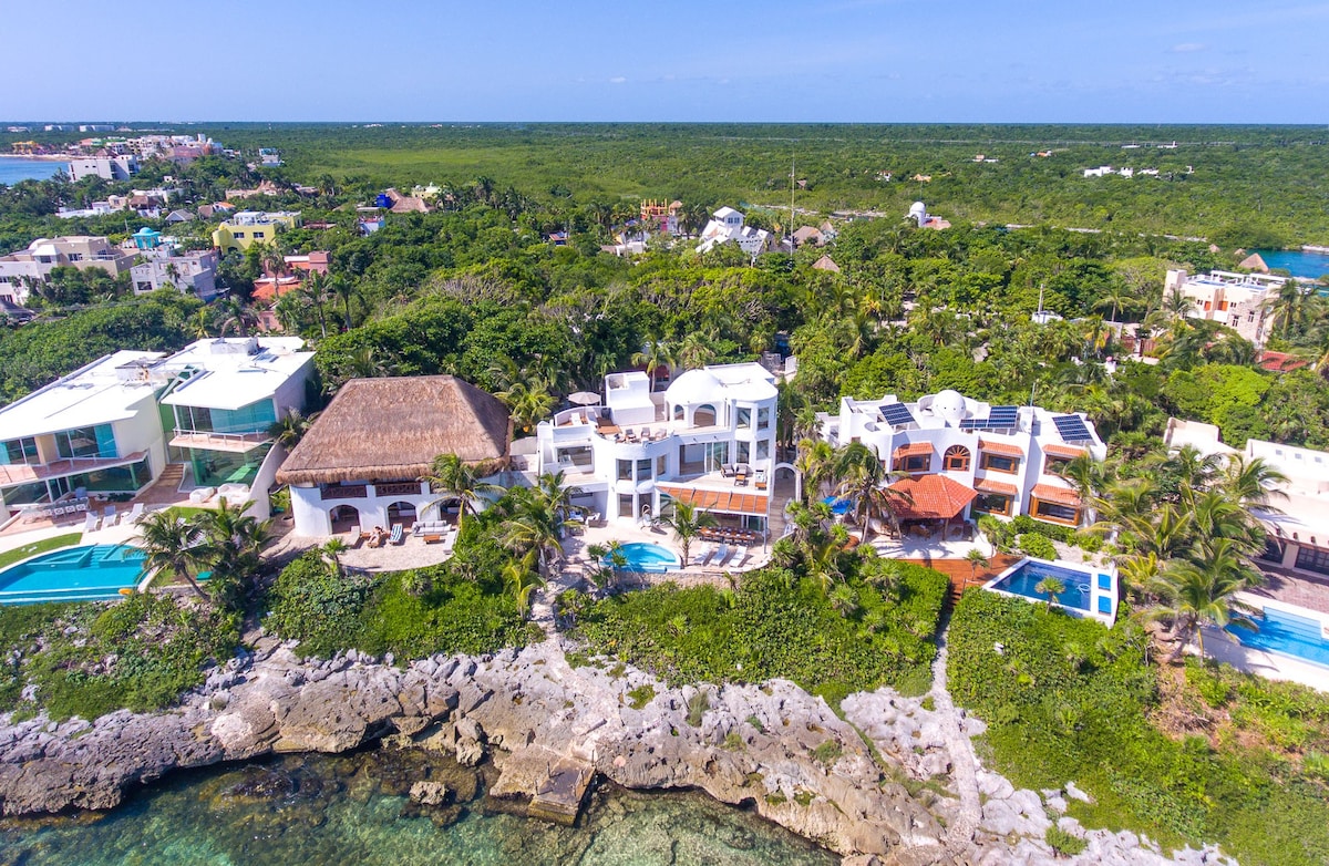 Casa Bella, Akumal -位于Yalku泻湖岸！