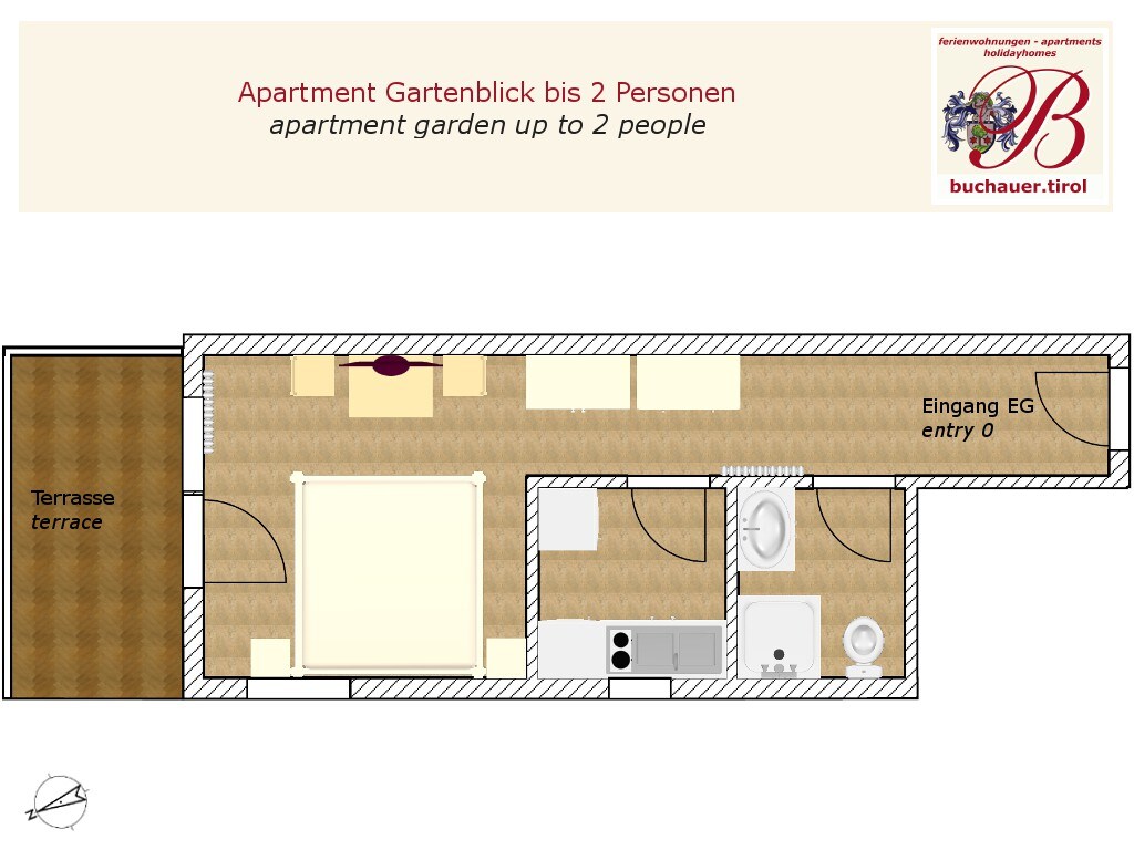 Gartenblick单间公寓- Buchauer.Tirol公寓酒店