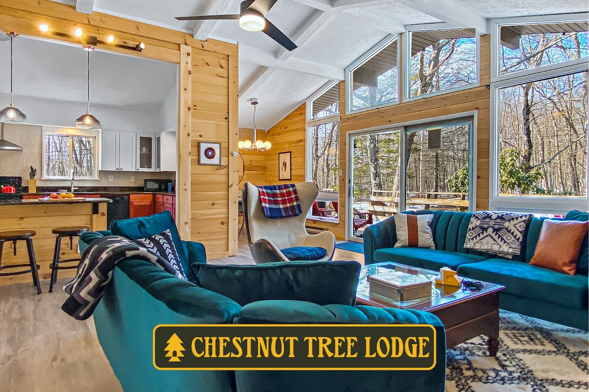 栗树小屋（ Chestnut Tree Lodge ） -现代树木茂密的度假
