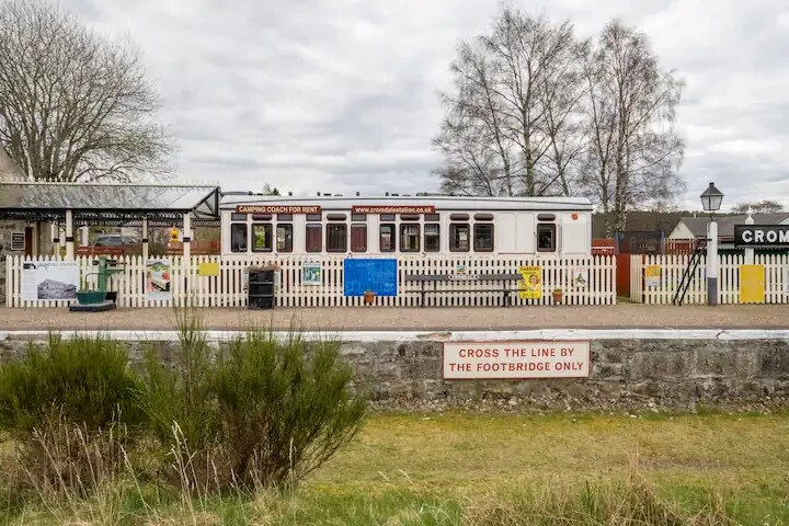 Unique Speyside stay in converted train carriage