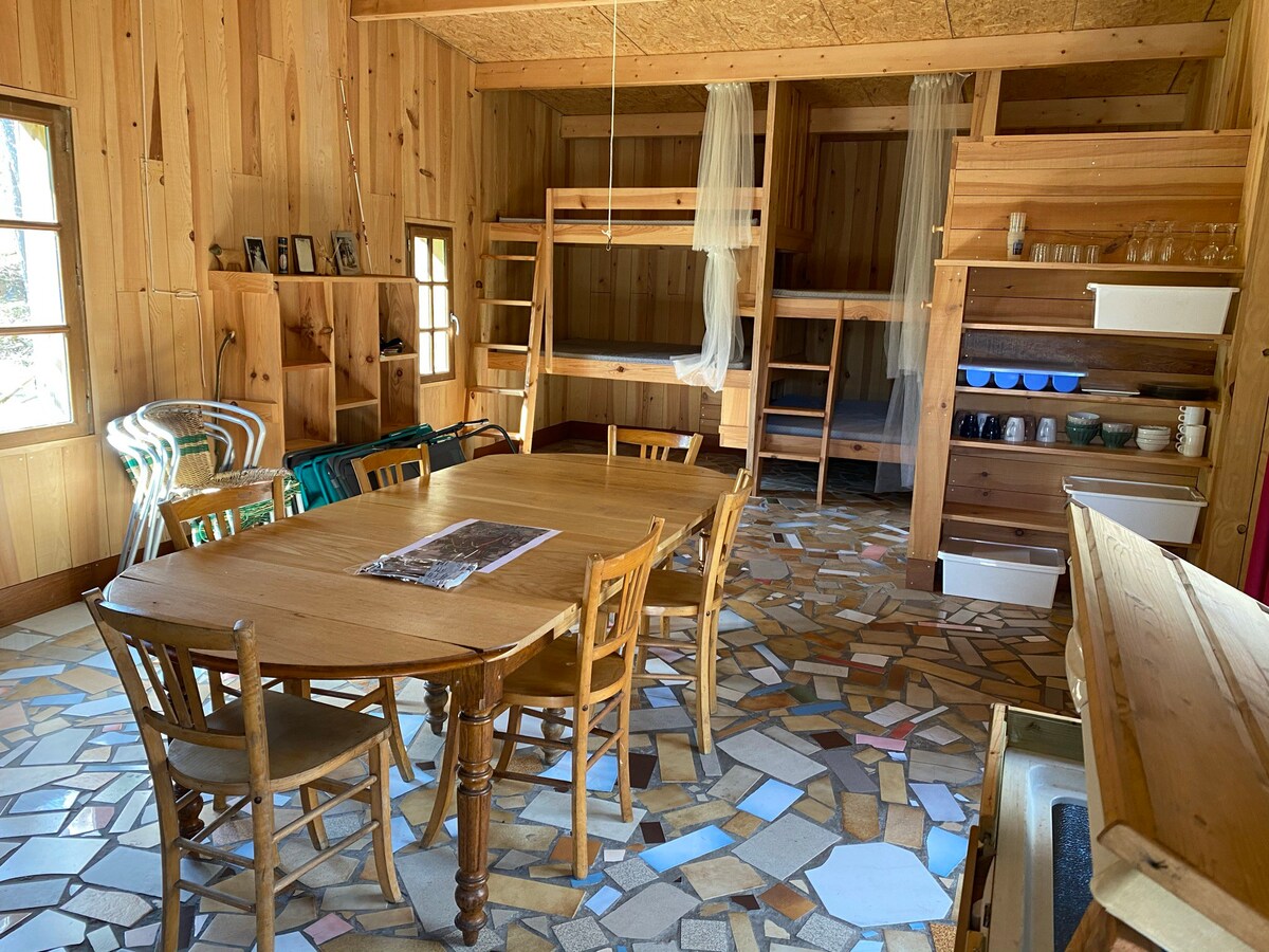 Cabane Hors du temps à 15 minutes de Brocéliande