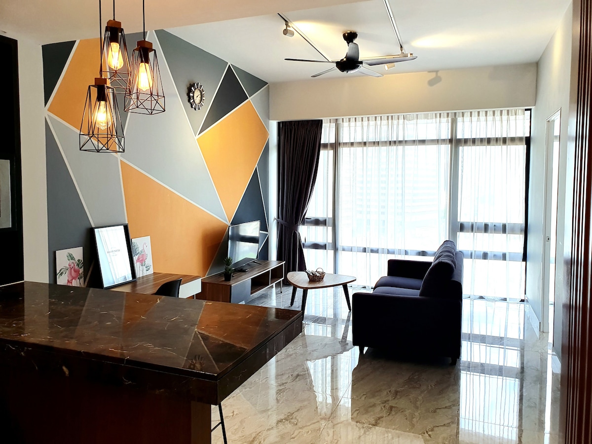 吉隆坡城中城附近的双卧室公寓@ Anggun Residences