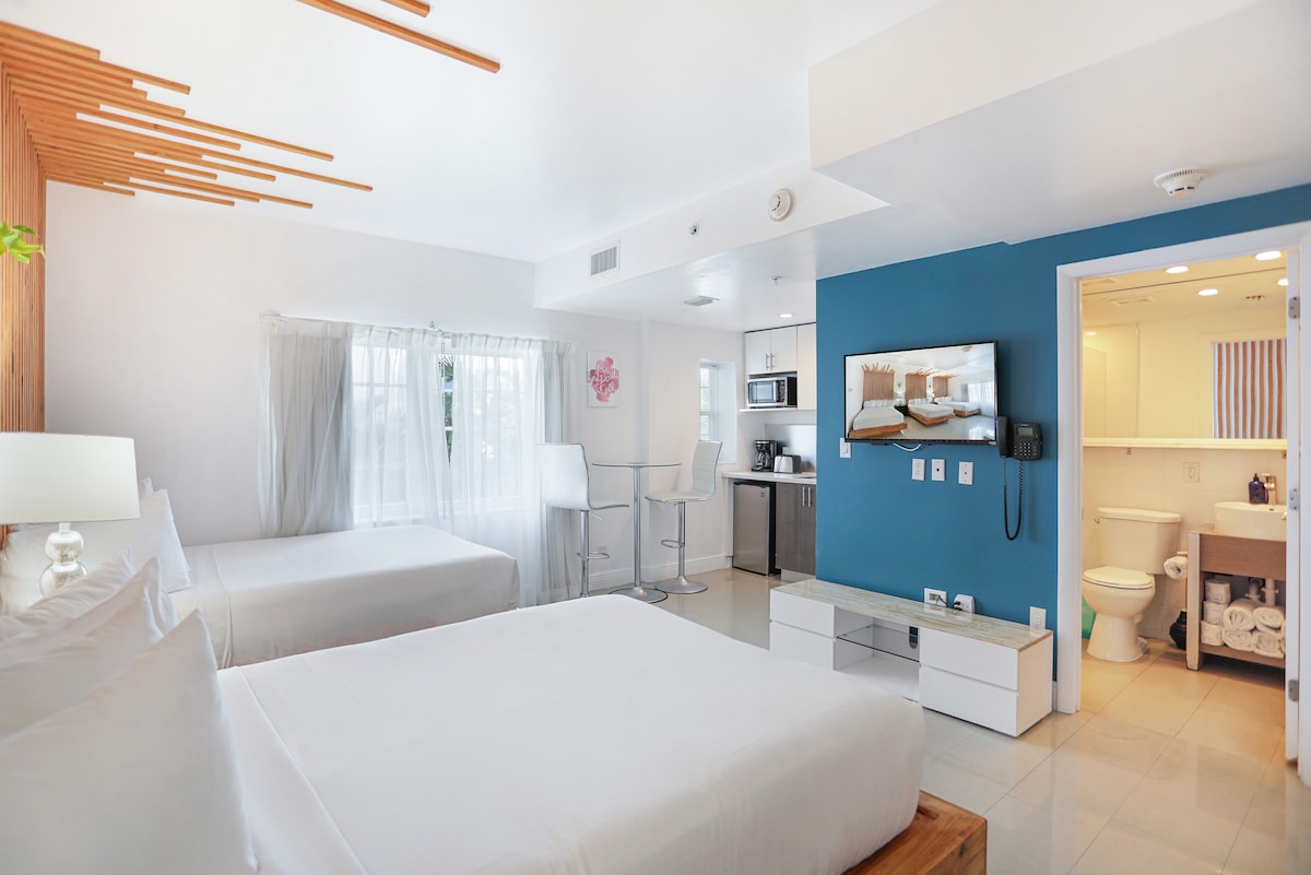 南海滩2卧室团体套房，可容纳10位房客