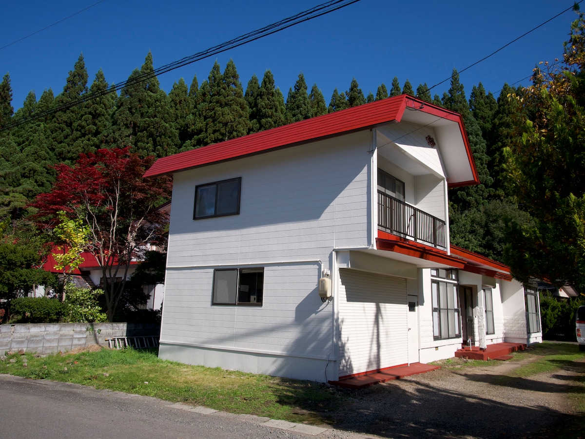 在秋田乡村呼吸新鲜空气