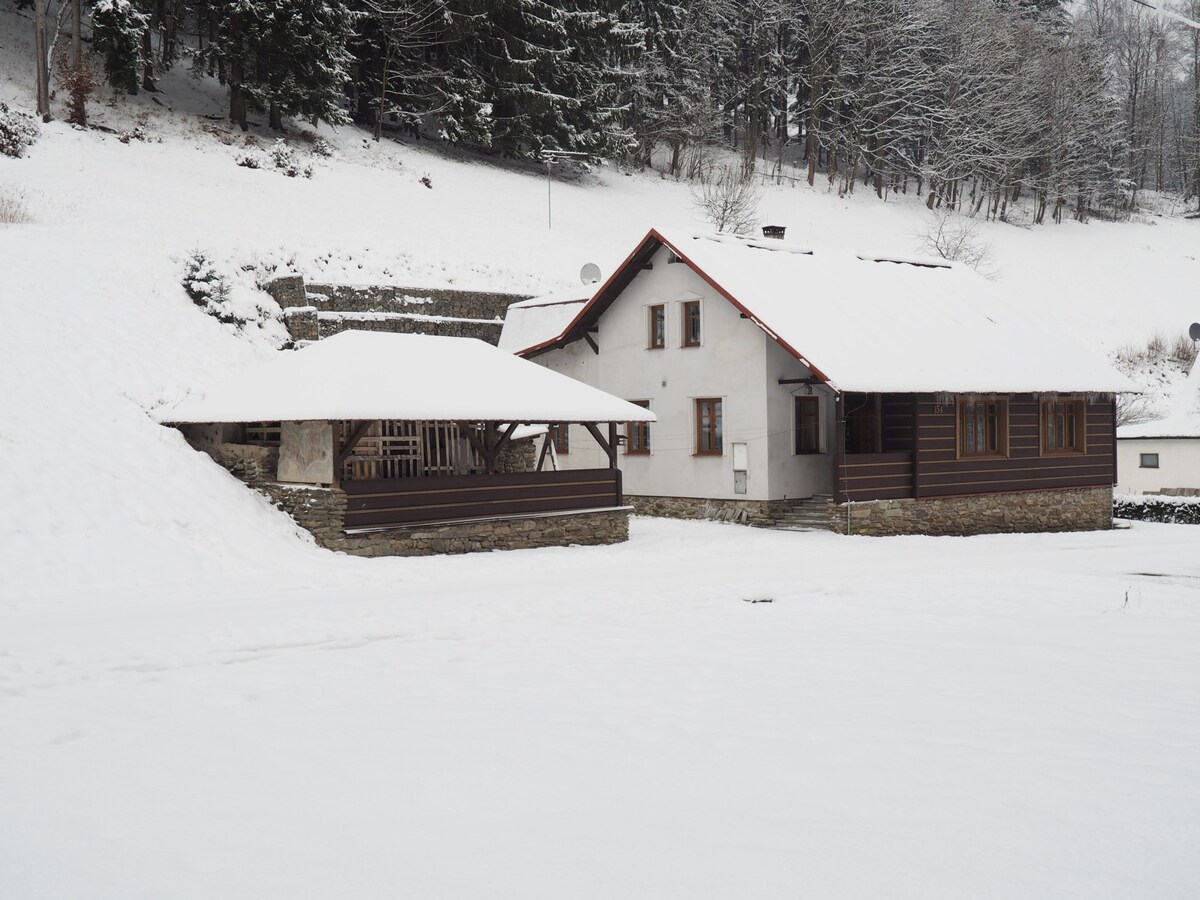 滑雪区附近的Tomášek度假木屋