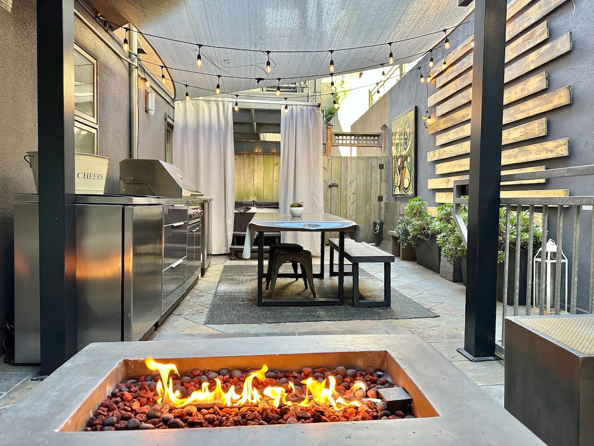 Private Modern Retreat - Patio, Fire Pit, Hot Tub+