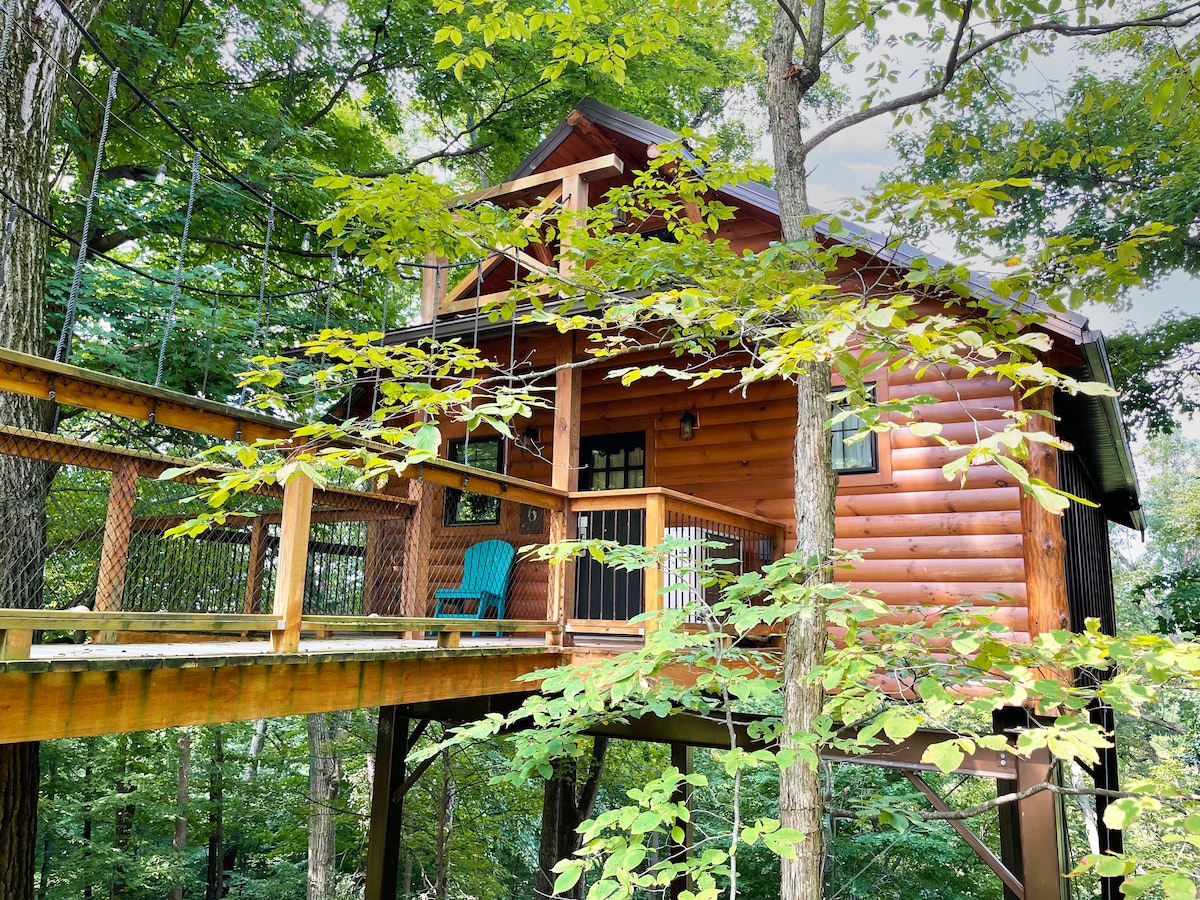 Luxury Treehouse Getaway with Treetop Views