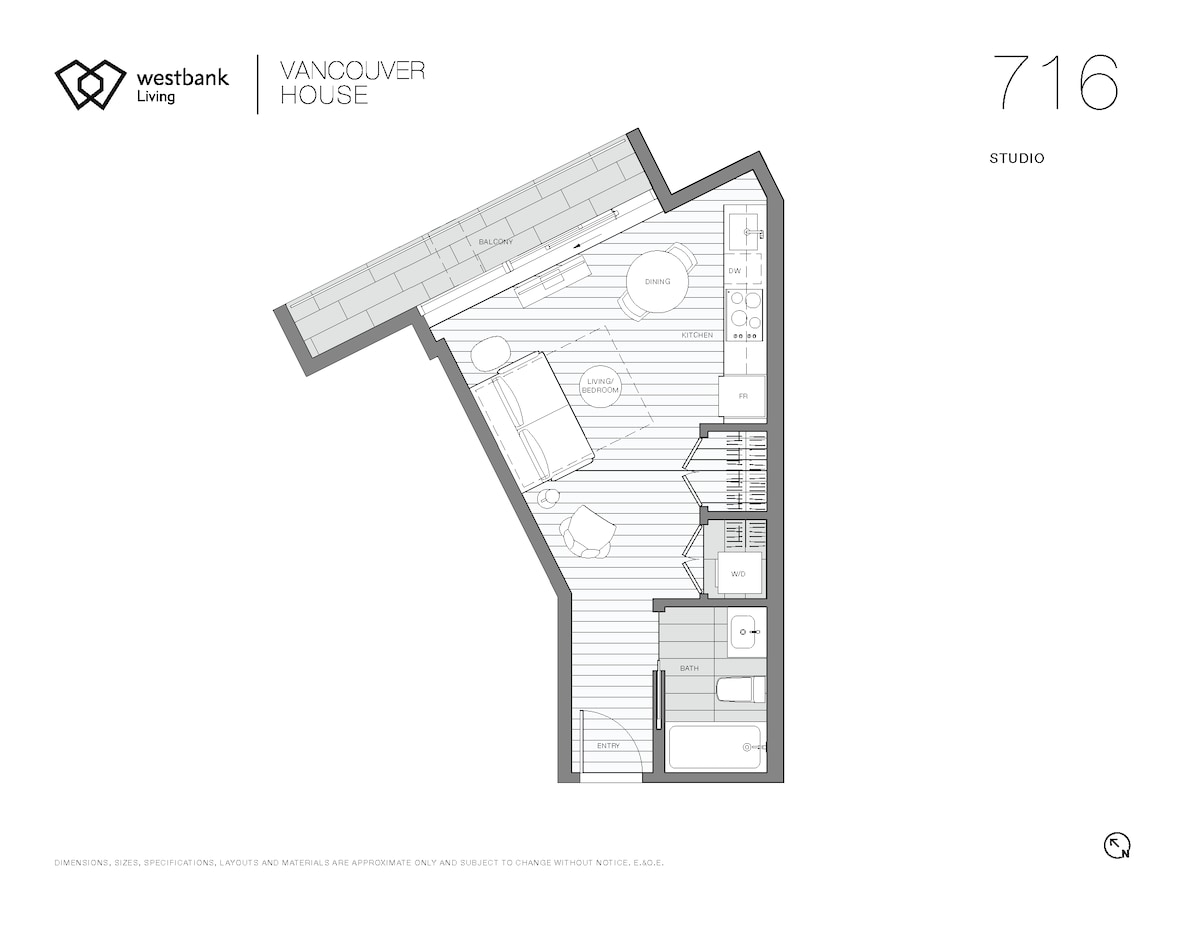 温哥华之家灵活住宿单元716 （ +90天）