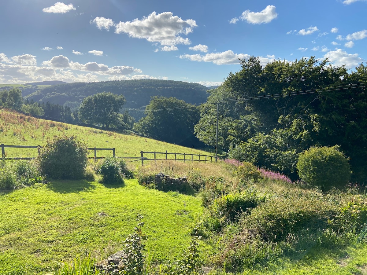 舒适的小屋，壮丽景观， Brecon Beacons