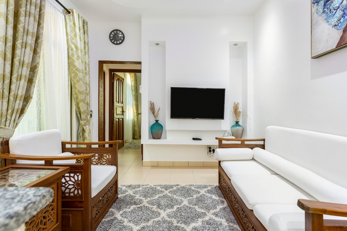 1卧室公寓| 5分钟可达塞雷纳海滩（ Serena beach ） ，配备空调、无线网络和游泳池
