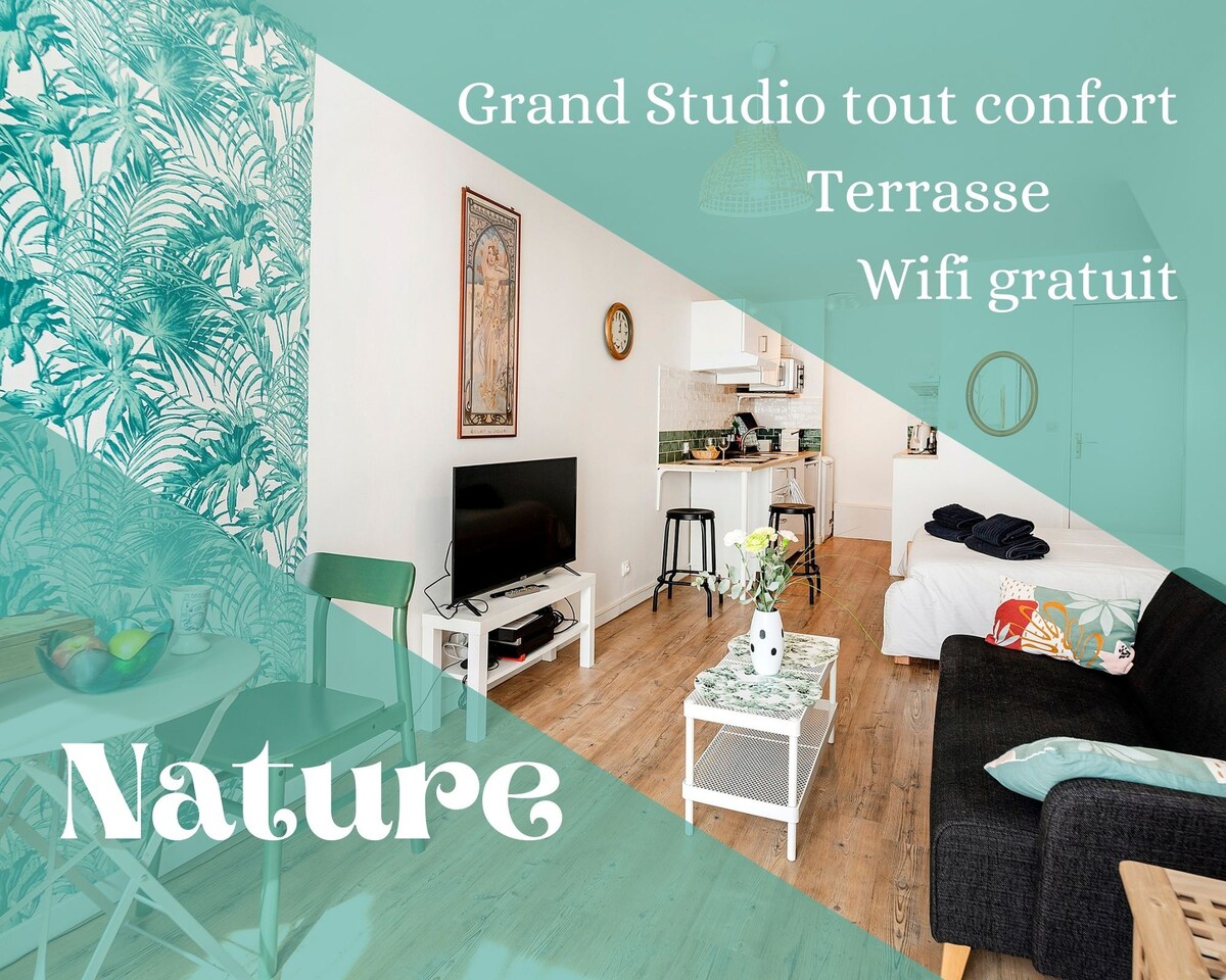 Studio Nature ✦Terrasse✦ Les Logis de Marcoussis