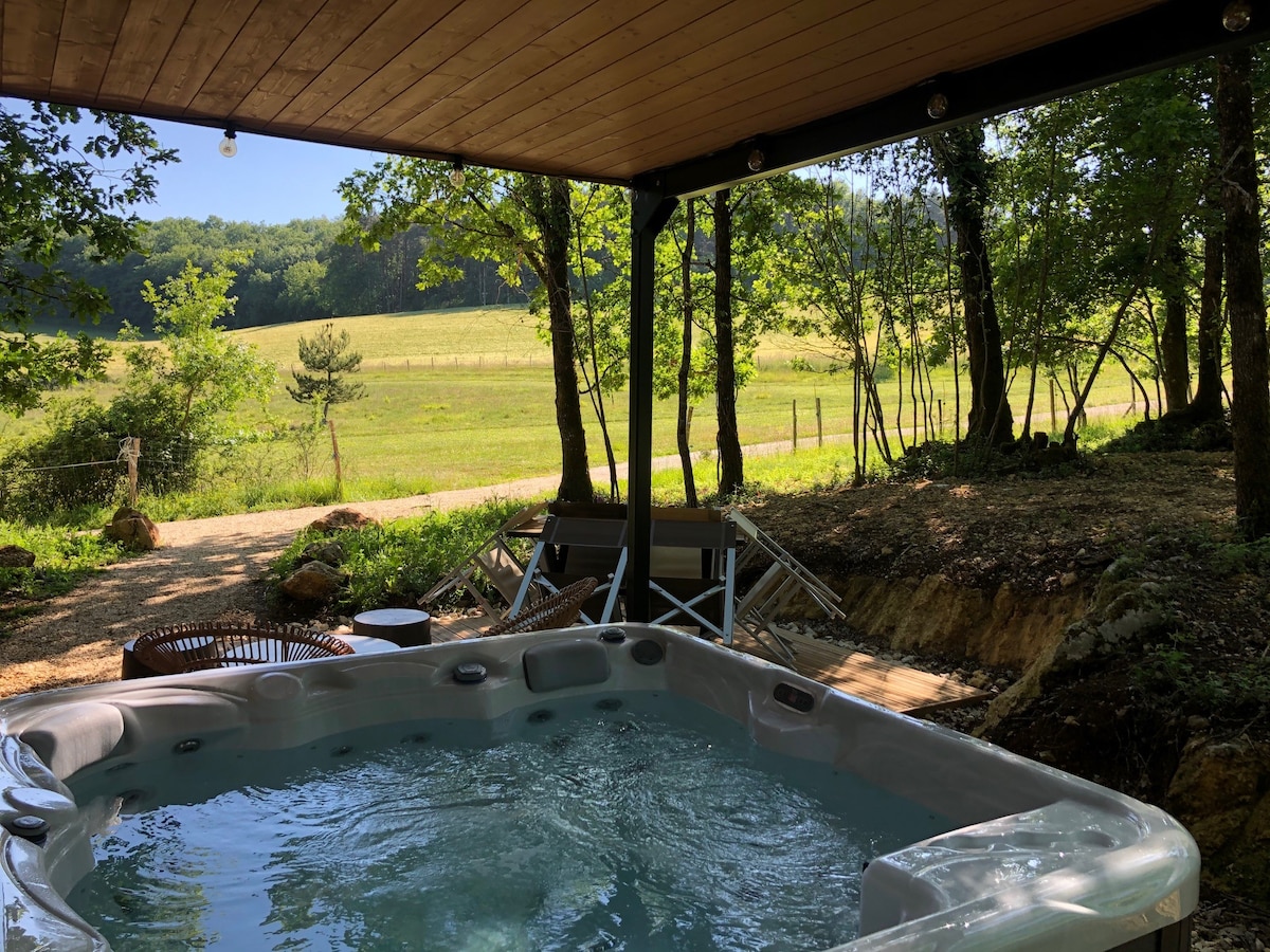 Les Crouquets: Cabane Spa des Noyers