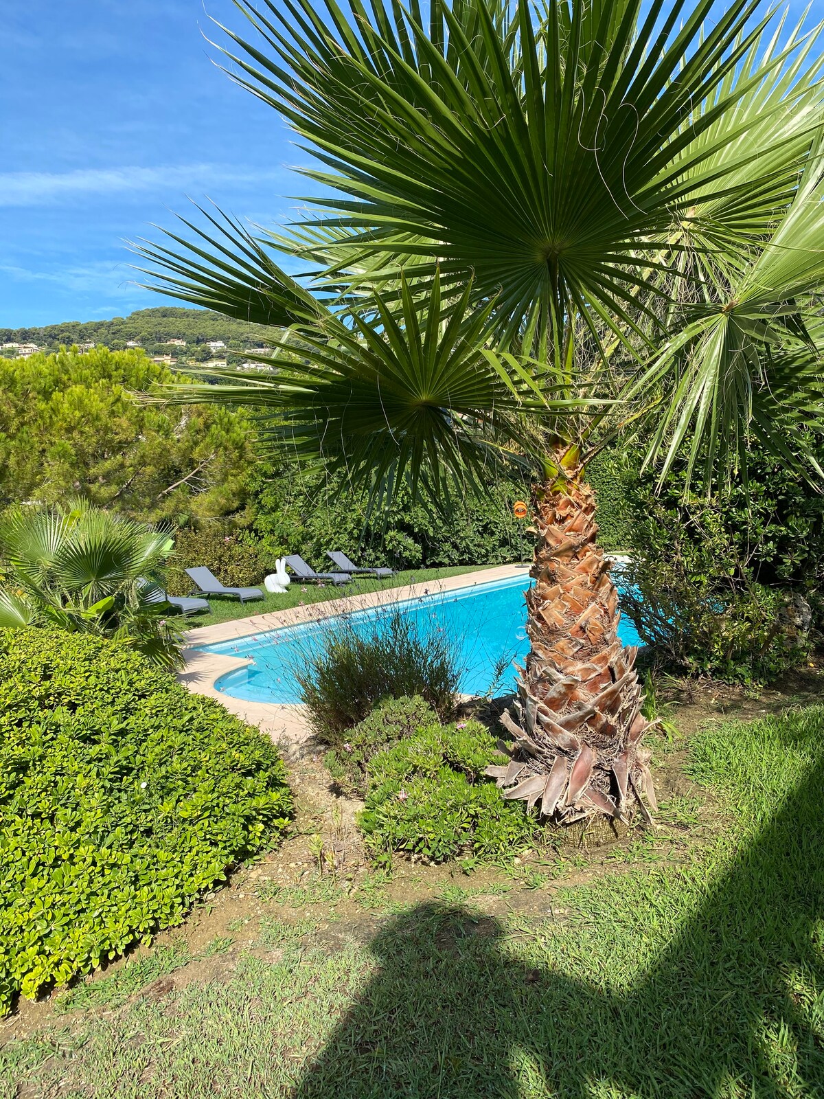 Sea view, calm, Villa Mademoiselle d'Azur, Antibes
