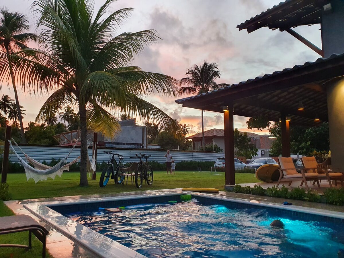 Casa a beira mar em Peroba, Maragogi em condomínio